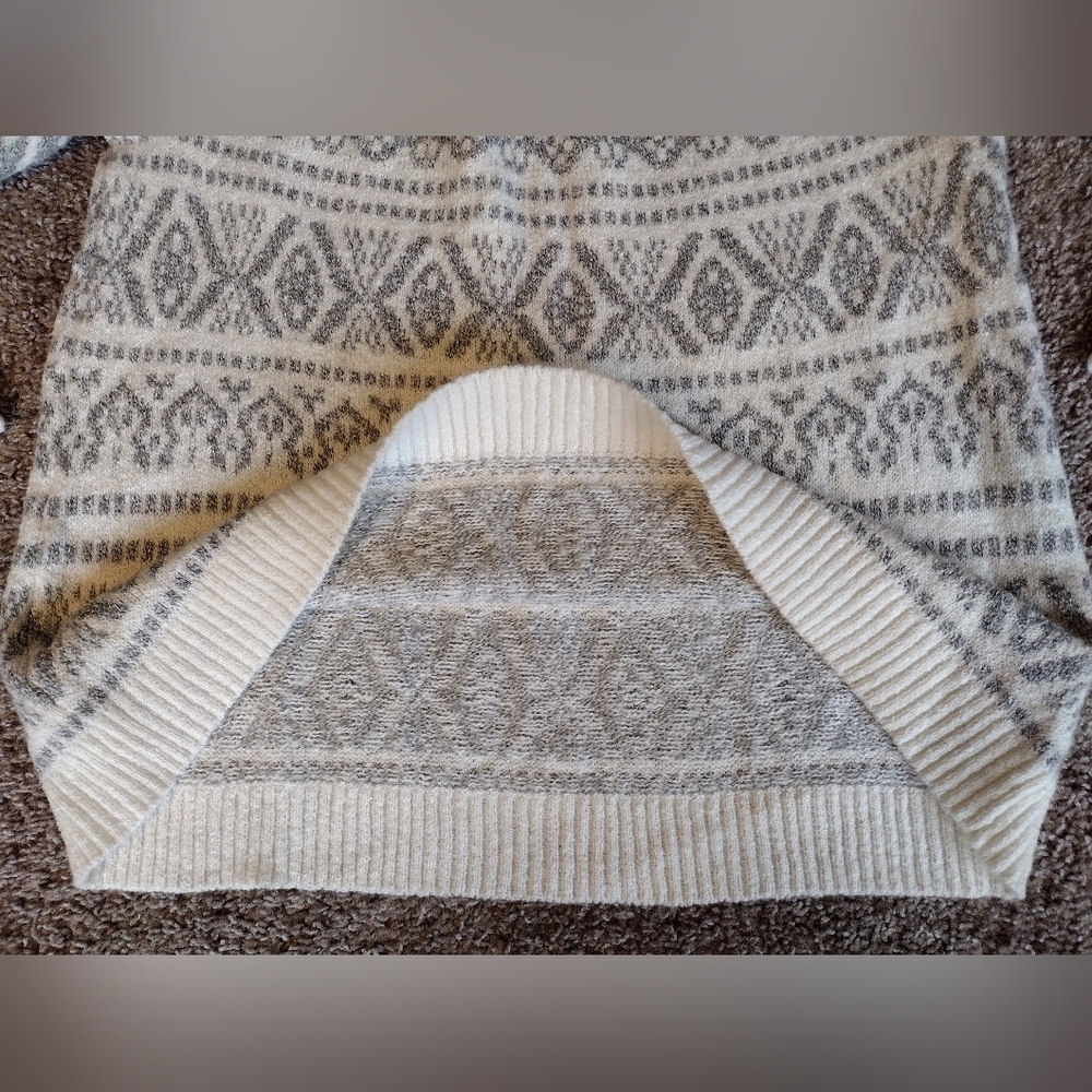 J. Jill Classic Fair Isle Nordic Cotton Blend Knit Sweater Medium NWOT - Picture 10 of 14